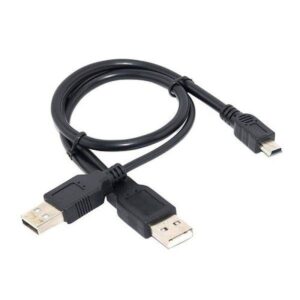 ΔΙΧΑΛΑ USB-A 2.0 2xMALE – 1x5PIN MINI MALE 1m