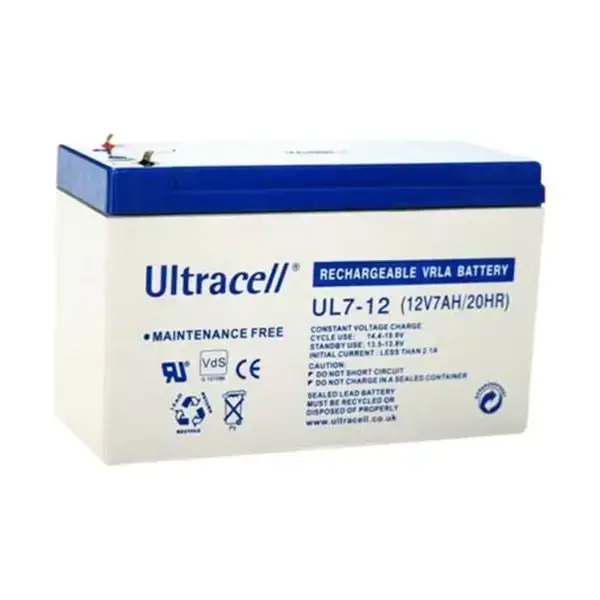 ULTRACELL UL 1270 12V 7.0Ah Pb BATTERY