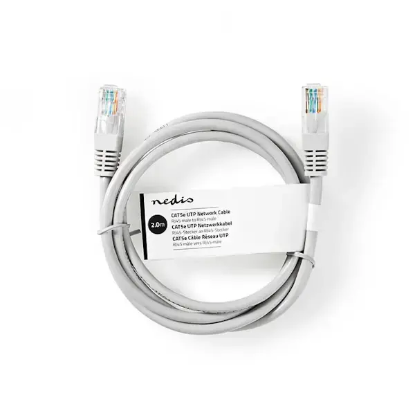 ETHERNET CABLE UTP CAT5e 2m CCGT85100GY20 GREY